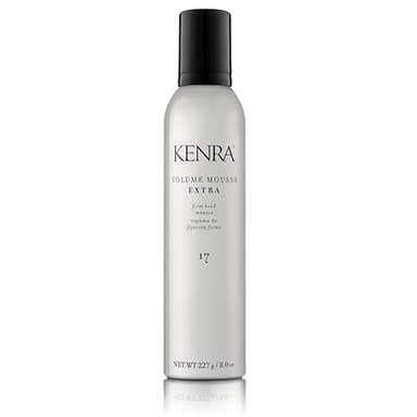 Kenra Volume Mousse Extra 17 | Volumizing Mousse with Firm Hold | Heat Protectant up to 428°F | Frizz Control & Fullness for All Hair Types | 227 mL