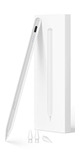 KEEPRO Stylus Pen for iPad 2018-2026, USB-C Fast Charging Pencil, Pixel-Perfect Tilt Sensitivity for iPad 11/10/9/8/7/6/A16, Mini 7/6/5, Air M4/M3/M2 11"/13"/5/4/3, Pro M5/M4 13"/12.9″/11″
