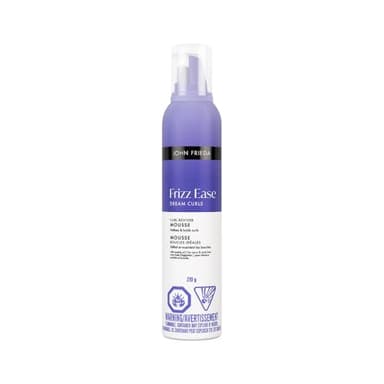 John Frieda Frizz Ease Dream Curls Curl Reviver Mousse for Controlled Soft Curls | Defines and Holds Curls | Curl Enhancing Technology | Rosehip Oil | Frizz Free Curls | Define, Shape, and Hold Curls (210 G)