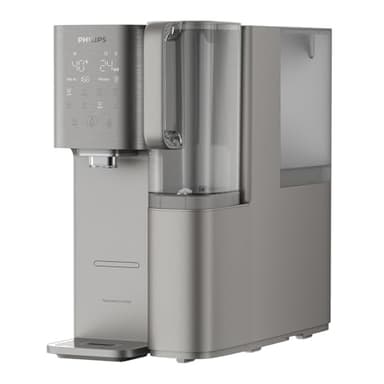 PHILIPS Reverse Osmosis Water Filter Countertop ADD6928DG/37(Cold&Hot), 6-Stage Mineralization Filtration System with Aquaporin Tech, Large Capacity for Family, 6L Tank,1.8L Jug, Reduce TDS