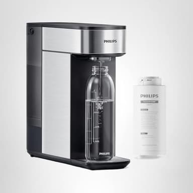 PHILIPS Reverse Osmosis Countertop Water Filter ADD5930BK/37(Ambient), 5-Stage Filtration with Aquaporin Tech, Compact Design Water Purifier for 1-2 People, 2L(0.53 Gal) Tank, Reduce TDS
