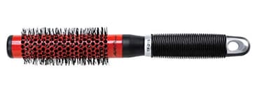 Avanti Ultra Tourmaline and Ceramic Thermal Round Hair Brush with Nylon and Boar Bristles for Blow Drying Styling Shaping and Volumizing, Small, 25mm diameter