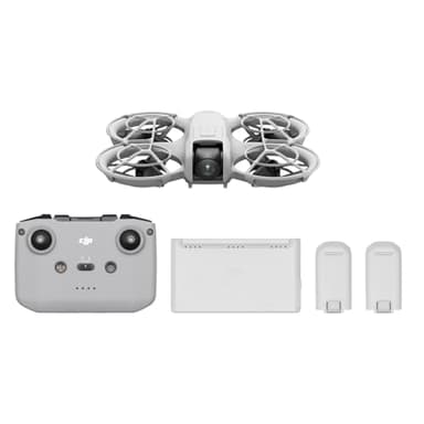 DJI Neo Fly More Combo, Mini Drone with 4K UHD Camera for Adults, 135g Self Flying Drone that Follows You, Palm Takeoff, Subject Tracking, QuickShots, Stabilized Video, with RC-N3 and 3 Batteries