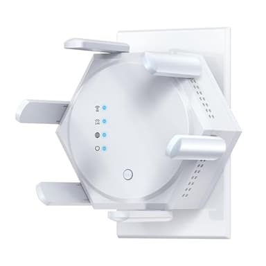 WiFi Repeater,WiFi Extender Signal Booster, 1200 Mbps Covers Up to 12880 Sq.ft and 60 Devices, Internet Booster,Dual Band 5GHz&2.4GHz with Ethernet Port for Home, Office (White)