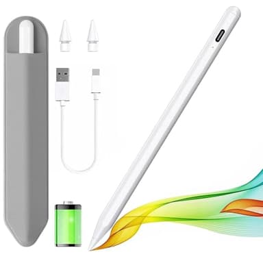Stylus Pen for iPad 2018-2025 with Palm Rejection, Apple Pencil for iPad 11th/10th/9th/8th/7th/6th Gen, iPad Pro 11/12.9/13inch, iPad Air 2025 11&13-inch(M3/M2) /5th/4th/3th Gen, iPad Mini 6th/5th Gen