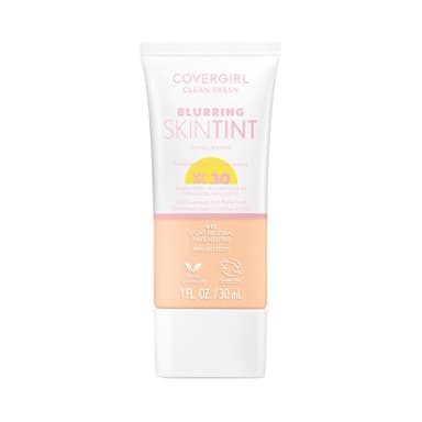 COVERGIRL Clean Fresh Blurring Skin Tint, 415 Light Neutral, Liquid Foundation - Matte Finish - with SPF 30