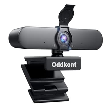 Full HD 1080P Webcam with Microphone, Auto-Light Balance, Rotatable Design,Privacy Cover, Plug and Play for Zoom, Skype,Web Conferencing - Compatible with Windows, Mac, Laptop, Desktop,PC
