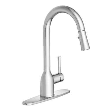 Moen 87233 Adler One-Handle High Arc Pulldown Kitchen Faucet with Power Clean, Chrome