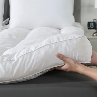 WhatsBedding 5 Inch Memory Foam Mattress Topper Full for Back Pain Relief, Filled with Breathable Memory Foam, Soft Fluffy Supportive Bed Mattress Topper, 75x54x5in