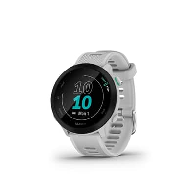 Garmin Forerunner 55, GPS Running Watch with Daily Suggested Workouts, Up to 2 Weeks of Battery Life, White