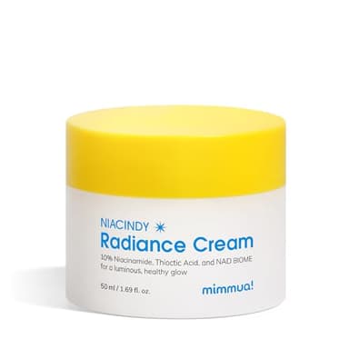 mimmua! Niacindy Radiance Capsule Cream | Liposomal NAD + 10% Niacinamide + 9 Peptides + Thioctic Acid | Dark Spot Remover & Anti-Aging Moisturizer | Korean Clinical Formula for Radiant Skin | 50ml