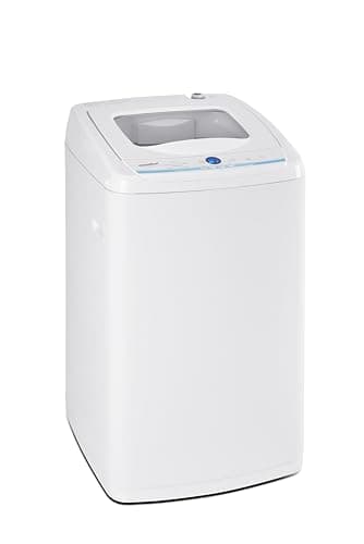 COMFEE' Portable Washing Machine, 1.0 Cu.Ft (IEC) Compact Washer With LED Display, Fully Atomatic Wash Cycles, 2 Built-in Rollers, Space Saving, Ideal Laundry For RV, Dorm, Apartment, Ivory White