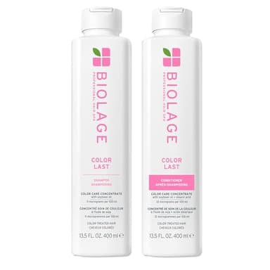 Biolage Colorlast Shampoo and Conditioner Set for Color-Treated Hair, Protects & Maintains Vibrant Color, Cruelty Free, Vegan, Paraben-Free