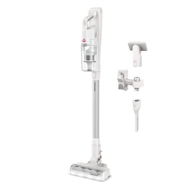 BISSELL PowerClean 200W Self-Standing Cordless Vacuum w/Tangle Free Brush Roll, Strong Suction, Removeable Battery, Wall Mount, Upholstery Tool & LED Headlights, 4173B