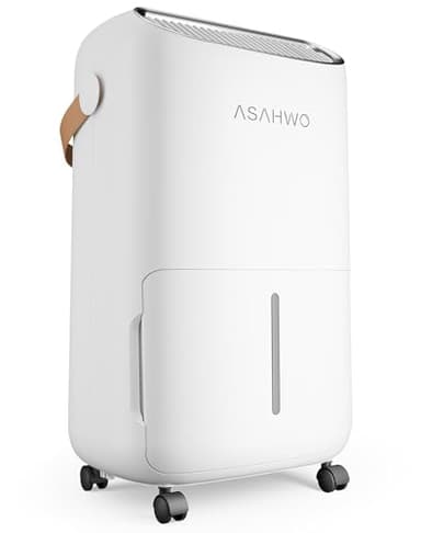 Dehumidifier for Basement,Home,Bathroom,Large Room,Bedroom 45 pint 4500 Sq ft Portable Quiet Dehumidifiers with Drain Hose,Intelligent Humidity Control,24H Timer,Auto Defrost,Child Lock (45 Pint)