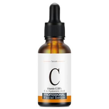 Vitamin C Serum for Face, 20% Vitamin C Face Serum with Vitamin E & Hyaluronic Acid, Tone, Facial Moisturizing Serums, All Skin Types, 30ML