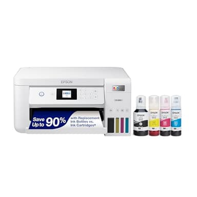 Epson EcoTank ET-2850 Wireless Colour All-in-One Cartridge-Free Supertank Printer with Scan, Copy and Auto 2-Sided Printing (Renewed)