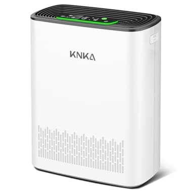 KNKA Air Purifiers for Home Large Room Bedroom, Washable Filters, Air Quality Monitor, Turbo Mode, Auto & Sleep Modes, HEPA Air Cleaner for Smoke, Dust, Pet Hair, Pollen (APH3000)