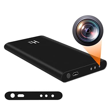 Hidden Spy Camera Full HD 1080P Nanny Cam with Night Vision Portable No WiFi Body Hidden Cameras for Home Outdoor Security No Audio