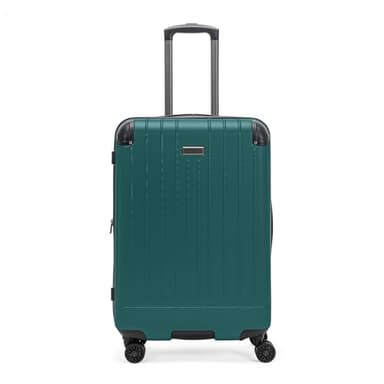 Kenneth Cole Reaction Flying Axis Collection Lightweight Hardside Expandable 8-Wheel Spinner Luggage, Midnight Turquoise, 28-Inch Checked, Flying Axis Collection Lightweight Hardside Expandable 8
