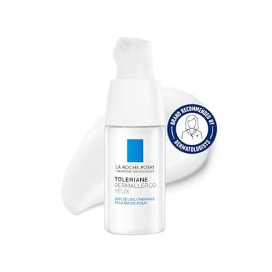 La Roche-Posay Eye Cream, Toleriane Dermallergo Eyes, Sensitive Skin Eye Cream, Intense Soothing Care with Shea Butter and Glycerin, Allergy Tested, Fragrance-Free, 20ml