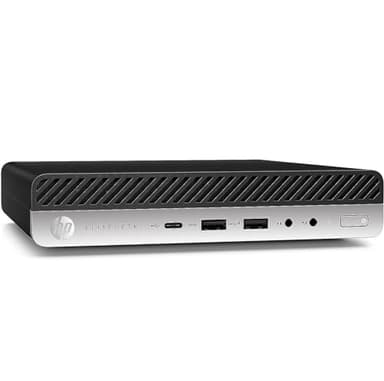 HP EliteDesk 800 G4 Mini Tiny Business PC, Intel Hexa-Core i5-8500T up to 3.5GHz, 16GB DDR4 RAM, 256GB NVMe SSD, Dual Monitor Support, WiFi, Bluetooth, HDMI, DisplayPort, Win11 Pro 64-bit (Renewed)