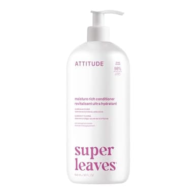 ATTITUDE Moisture Rich Hair Conditioner, Made in Canada, For Dry and Damaged Hair, Naturally Derived Ingredients, Vegan Detangler, Dermatologiocally Tested, Quinoa and Jojoba, 946 mL