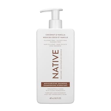 Native Moisturizing Shampoo, Coconut & Vanilla, Sulfate & Paraben Free, 487mL