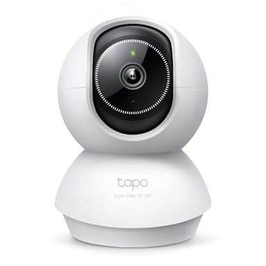 Tapo 3K 5MP Pan/Tilt Security WiFi Camera, Baby & Pet Camera, 360° Motion Tracking, 2-Way Audio, 40Ft. Night Vision, Cloud & Local Storage (Up to 512 GB), Works w/Alexa & Google (Tapo C230)
