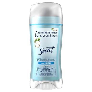 Secret Aluminum Free Deodorant for Women, Cotton, 68 g