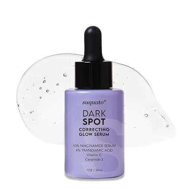 Suquato Dark Spot Correcting Glow Serum – Hyperpigmentation & Melasma Treatment – Dark Spot Remover For Face with Niacinamide & Vitamin C – Brightening Even-Tone Serum, 30ml