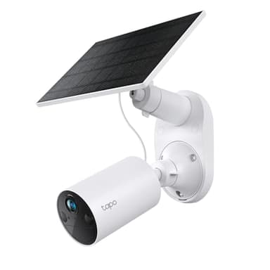 TP-Link Tapo Solar-Powered Security Camera Kit, 2K Wireless Battery Camera w/Solar Panel Base, Smart Person Detection, SD/Cloud Storage, Spotlight Color Night Vision, No Hub Needed (Tapo C410 KIT)