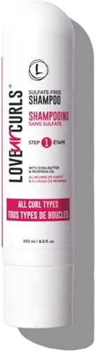 Love Ur Curls LUS Brands Shampoo for Curly, Wavy, Kinky-Coily Hair, 8.5 oz - Sulfate-Free Gentle, Moisturizing Shampoo - Hair Care Products for Soft, Smooth Curl Definition