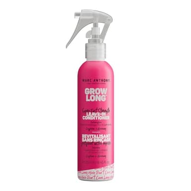 Marc Anthony Grow Long Vitamin E Leave In Deep Conditioner For Hair Growth & Breakage – Biotin & Grapeseed Oil Heat Protectant Spray - Sulfate Free Leave In For Fine, Dry, Damaged & Curly Hair, 250 ml (Pack of 1)
