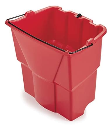 Rubbermaid Commercial Dirty Water Bucket for WaveBrake Mop Buckets, 18-Quart, Red, FG9C7400RED