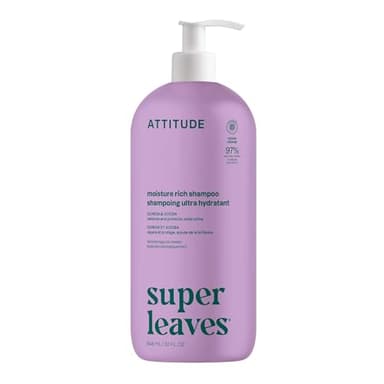 ATTITUDE Moisture Rich Hair Shampoo, Made in Canada, EWG Verified, For Dry and Damaged Hair, Naturally Derived Ingredients, Vegan and Plant Based, Quinoa and Jojoba, 946 mL
