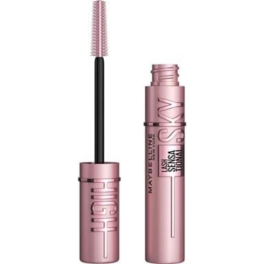 Maybelline New York Lash Sensational Sky High Washable Eyelash Mascara Makeup, Volumizing, Lengthening, Defining, Curling, Multiplying, Buildable Formula, Very Black, 7.2 ml