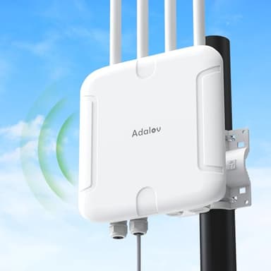 WiFi 6 Outdoor Access Point,Dual Band 5378 Mbps Wireless Outdoor AP 500M Long Range WiFi | | Up to 128 Devices | IP67 Waterproof, Supports Mesh Extender/AP/Repeater for Farm,Courtyard,RV,Campsite