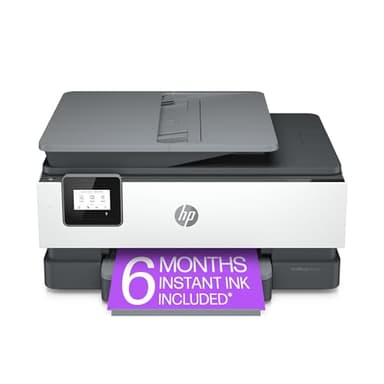 HP OfficeJet 8015e All-in-One Wireless Color Printer for Home Office, with Bonus 6 Months Free Instant Ink with HP+, Works with Alexa (228F5A) Grey