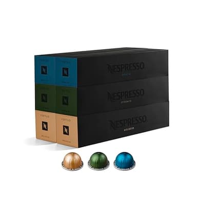 Nespresso Vertuo Pods, Discovery Bestsellers Mixed Pack of 60 capsules - Compatible with Vertuo coffee maker, Recyclable pods