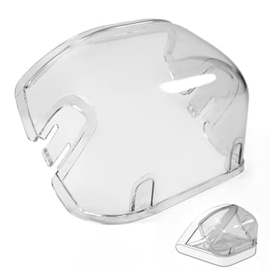 Rear Cover for Automatic Microchip Cat Pet Feeder - Prevents Persistent Pet from Getting Food from The Back of The Feeder (Transparent, 1 Pack)