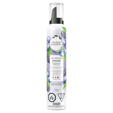 Herbal Essences Curl Boosting Mousse for Curly Hair and Wavy Hair, All Day Hold, Frizz Control, 192 g