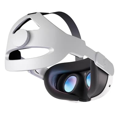 Orzero Head Strap Compatible for Quest 3S, Quest 3, Quest 2 Accessories with Head Cushion, Replacement for Elite Strap Comfortable Protective Reduce Pressure - White