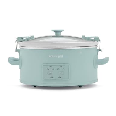 Crock-Pot Design Series Programmable 6-Quart Slow Cooker, Ocean Fog Green