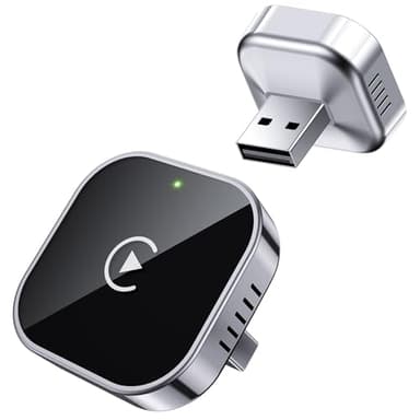 Teeran Wireless CarPlay Adapter for iPhone (2026 Upgraded), Mini Plug & Play for Cars with Factory Wired Apple CarPlay, Fast & Stable Connection, Easy Setup, Wide Vehicle Compatibility USB & USB C