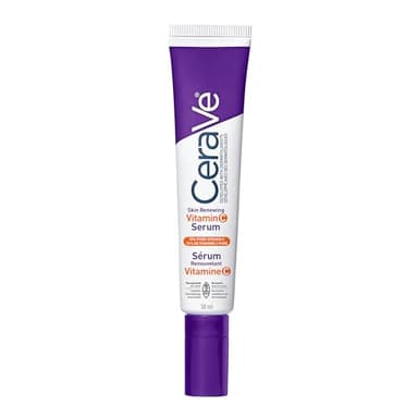 CeraVe Vitamin C Serum with Hyaluronic Acid, Ceramides & Vitamin B5, Skin Renewing 10% Pure Vitamin C Serum for Face, Reduces the Look of Dark Spots, Fragrance Free, Developed with Dermatologists, 30mL
