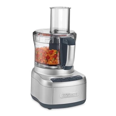 Cuisinart Elemental 8-Cup (2L) Food Processor with Attachments, 350W, Silver (FP-8SVEC)