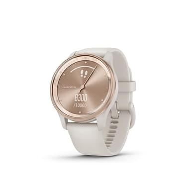 Garmin vívomove® Trend, Stylish Hybrid Smartwatch, Long-Lasting Battery Life, Dynamic Watch Hands and Touchscreen Display, Ivory