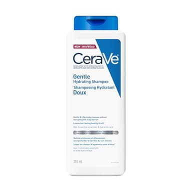 CeraVe Gentle Hydrating Shampoo for Men & Women, Gently Cleanses Hair & Scalp Without Stripping Away Moisture, Leaves Hair Feeling Healthy & Soft. Suitable for All Hair Types. 355mL