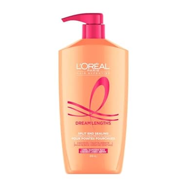 L'Oreal Paris Dream Lengths Conditioner, Hair Conditioner for Long Damaged Hair, Formulated with Keratin and Castor Oil to Nourish Hair Tips, 828 ml.